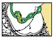 snake around Ganeha's belly